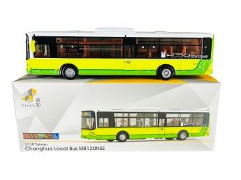 Tiny 台灣 TW77 合金車模型 - 彰化地區通勤巴士(綠黃色) MB120NSE (6906)
